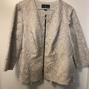 Only jacket cream color will work for many different skirts and dresses